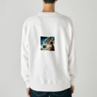 太陽の手の地球への愛 Heavyweight Crew Neck Sweatshirt