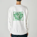 ゴルフバカイラストレーター野村タケオのNOM SHOPのゴルフがあると人生は少し楽しい Heavyweight Crew Neck Sweatshirt