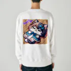 Lycoris Ant～リコリスアント～のりこりすにゃんと「半々にゃんと」 Heavyweight Crew Neck Sweatshirt