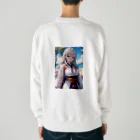 巫女スタぐらむの母性溢れる巫女 Heavyweight Crew Neck Sweatshirt