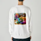 ニャーちゃんショップの眠りネコ Heavyweight Crew Neck Sweatshirt