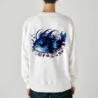 susumu47の深海魚のキャラクターグッズ Heavyweight Crew Neck Sweatshirt