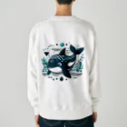 †魚虎†の魚虎クン Heavyweight Crew Neck Sweatshirt