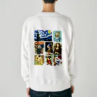 すとろべりーガムFactoryの【バックプリント】 ドット美術館 Heavyweight Crew Neck Sweatshirt