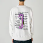 LalaHangeulのSeahorse Dad バックプリント Heavyweight Crew Neck Sweatshirt