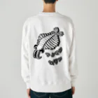 LalaHangeulのアノマロカリス　にほんご(バックプリント) Heavyweight Crew Neck Sweatshirt