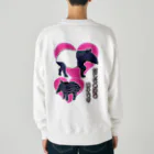 LalaHangeulのマレーバク　似てないけど親子です　バックプリント Heavyweight Crew Neck Sweatshirt