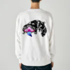 もむのふの爬虫類グッズやさんのマツカサトカゲちゃんバックプリント Heavyweight Crew Neck Sweatshirt