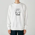 くまさんのアトリエの手をばっ！！とするくまさん Heavyweight Crew Neck Sweatshirt