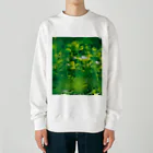 akane_art（茜音工房）の癒しの風景（クローバー） Heavyweight Crew Neck Sweatshirt