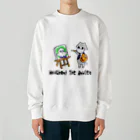 K O （けい・おー）のグッズの呪物のモーちゃん、お友達の絵を描くの巻 Heavyweight Crew Neck Sweatshirt