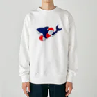 kazukiboxのサメくんは、泳げない。 Heavyweight Crew Neck Sweatshirt