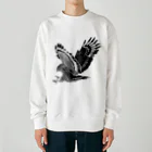 WILDBIRD GOODS SHOPのカンムリワシ・モノクロ Heavyweight Crew Neck Sweatshirt