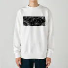 maru houseのアジアン風モノクロ Heavyweight Crew Neck Sweatshirt