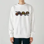 尾九のカラフルな和達磨 Heavyweight Crew Neck Sweatshirt