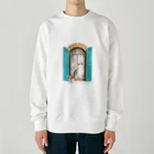 Ａｔｅｌｉｅｒ　Ｈｅｕｒｅｕｘの窓辺の猫　②　背景なし Heavyweight Crew Neck Sweatshirt