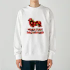 onehappinessのいちご　ミニチュアダックスフンド Heavyweight Crew Neck Sweatshirt