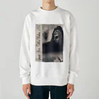 PALA's SHOP　cool、シュール、古風、和風、のZwarte Sfinx, Odilon Redon, 1887 Heavyweight Crew Neck Sweatshirt