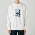 crea_mso_daのお前を消す方法(紺) Heavyweight Crew Neck Sweatshirt