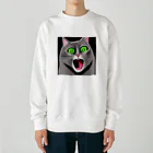 withCatsのおどろき猫 Heavyweight Crew Neck Sweatshirt