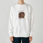 kiki25の子グマとチョコレートケーキ Heavyweight Crew Neck Sweatshirt