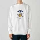 リュウラクドウの唐傘ビールお化け Heavyweight Crew Neck Sweatshirt