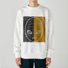 ブーブスエイリアンの縞橙 Heavyweight Crew Neck Sweatshirt