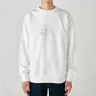 いもむしくんの線画 Heavyweight Crew Neck Sweatshirt