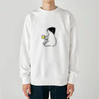 くりん@イラストレーターのオロポるしろくまサウナー Heavyweight Crew Neck Sweatshirt