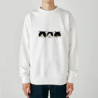 ポップコーンジャンプのTEAMほくろ猫 Heavyweight Crew Neck Sweatshirt