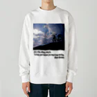 hisamerukaの人生を豊かにする格言・自転車 Heavyweight Crew Neck Sweatshirt