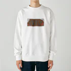 カエルが好きな人のお店の寒い朝のエネルギー Heavyweight Crew Neck Sweatshirt