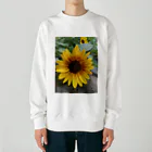 ま〜ぶる　ま〜ぶるのちょっぴり　まぶしい　ひまわり Heavyweight Crew Neck Sweatshirt