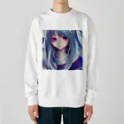 masu7747の充血の少女 Heavyweight Crew Neck Sweatshirt