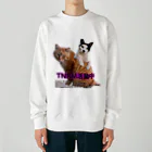 Dede's Furriendsのさくら猫チャンミーとココロ Heavyweight Crew Neck Sweatshirt