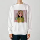 あきたえりの『ピース』(グリーンver.) Heavyweight Crew Neck Sweatshirt