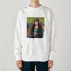 えりチャンの酔いチャンの焚き火する名画のあのヒト Heavyweight Crew Neck Sweatshirt