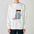 ふわにゃんshopのおねむ スウェット(白) Heavyweight Crew Neck Sweatshirt