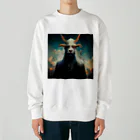 temple t-shirtshopのヤギの神様 Heavyweight Crew Neck Sweatshirt