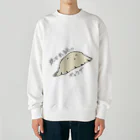 月見うどんの焼かれる前のギョウザ Heavyweight Crew Neck Sweatshirt