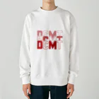 ドコデモモタード*DOCOMOTAのBack:3D DOCOMOTA  F:DCMT Logo レッド Heavyweight Crew Neck Sweatshirt