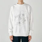 ちび猫のお花ちゃん Heavyweight Crew Neck Sweatshirt