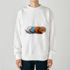 Pooyan'sのカラフルな巻貝たち Heavyweight Crew Neck Sweatshirt