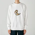 保護猫ふれあいカフェねこもふのねこもふ茶トラさん Heavyweight Crew Neck Sweatshirt