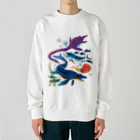 みなとまち層の白亜紀の海 Heavyweight Crew Neck Sweatshirt