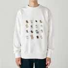 すしマウンテンのにじいろうんちをするいろんなわんこ Heavyweight Crew Neck Sweatshirt