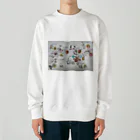 ネコキング博物館（nekoking-muesum）の珍しい動物たち Heavyweight Crew Neck Sweatshirt