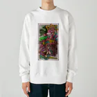 ねこのLAPHCONESSのラフヴーリン　アメコミ風透過 Heavyweight Crew Neck Sweatshirt