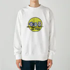 chicodeza by suzuriのフクロウトリオ Heavyweight Crew Neck Sweatshirt