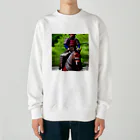 ミラくまの鎧を着た侍 Heavyweight Crew Neck Sweatshirt